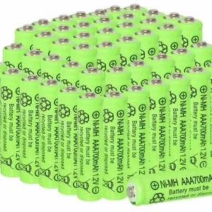 AAA Rechargeable Batteries Set 700mAh 1.2V Ni-MH Triple A Batteries High Capacity for Garden Landscaping Outdoor Solar Lights