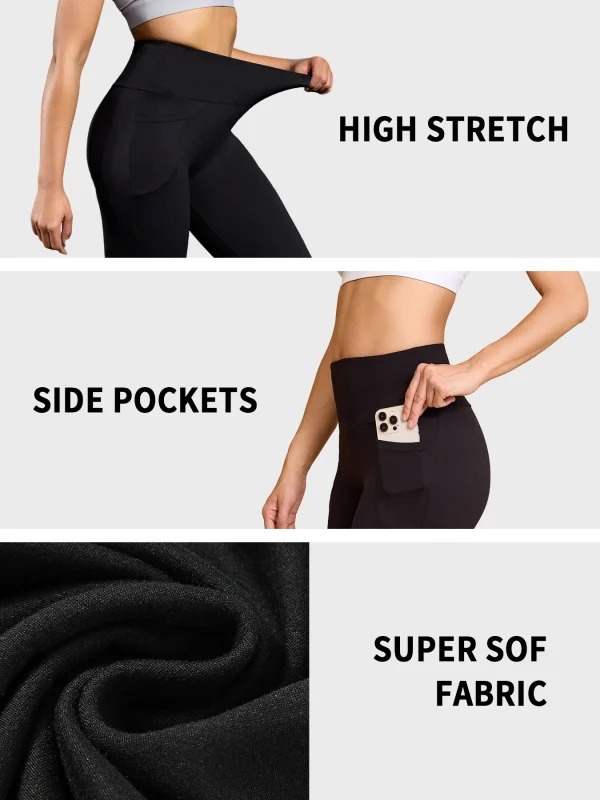 High Waisted capri pants For Women With Pockets Tummy Control No See Through Workout Running Yoga Athletic Push Up Gym Leggings - Image 5