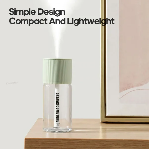 Rechargeable Mini Humidifier 268ml USB Mute Cool Mist Sprayer for Home Bedroom Car Portable Moisturizes Skin Water Diffuser - Image 2