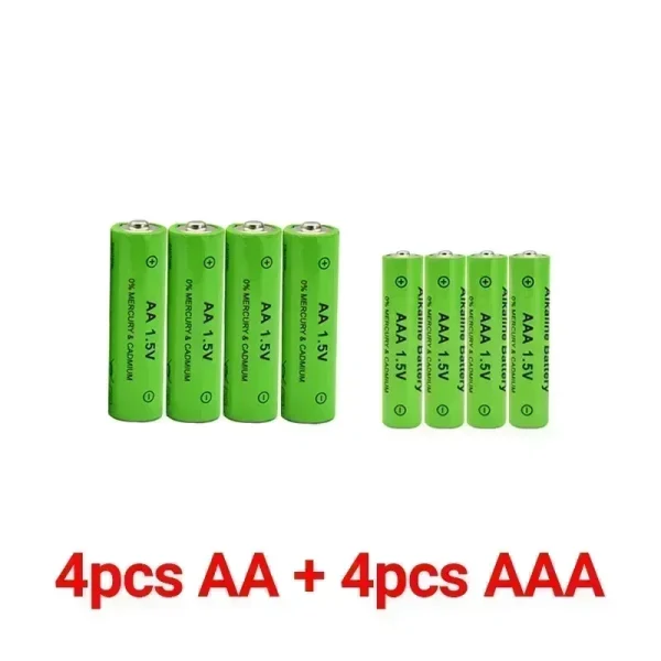 AA + AAA Rechargeable Alkaline Battery AA 1.5V 4800mAh/1.5V AAA 3800mah Flashlight Toys Watch MP3 Player Replace Ni-Mh Battery - Image 3