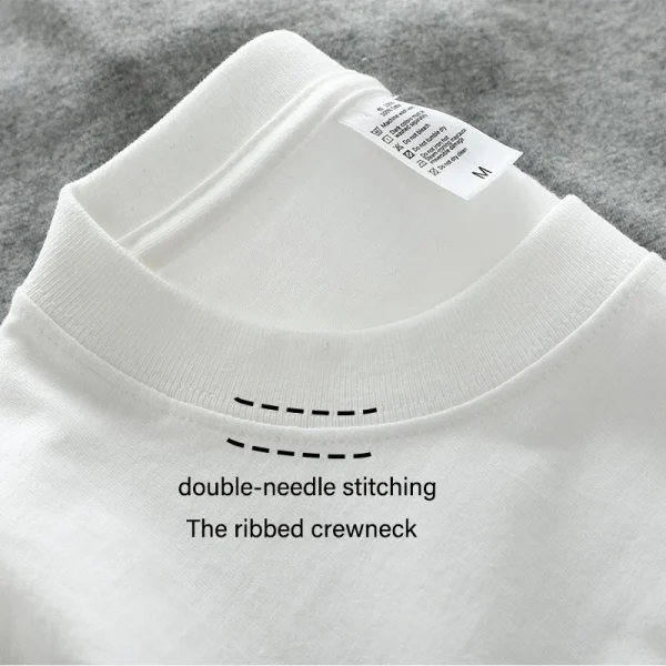 Dukeen 280gsm Oversized Heavyweight T Shirt for Men Summer Short Sleeve Tee 100% Cotton Plain Top Casual Men's Clothing 9.9oz - Image 2