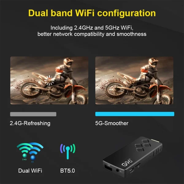 G96 high-performance android 13.0 4k smart TV Stick ATV H313 2GB RAM 16GB ROM Q2 infrared remote control tv stick Dual Wifi - Image 5