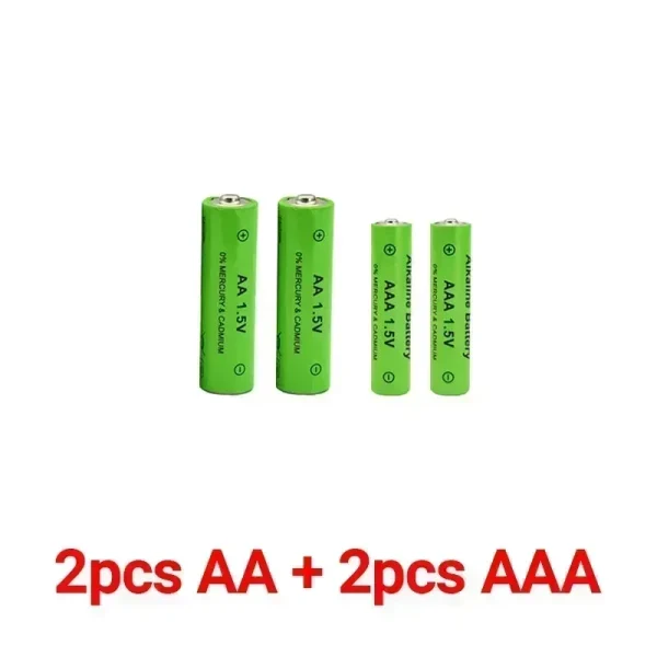 AA + AAA Rechargeable Alkaline Battery AA 1.5V 4800mAh/1.5V AAA 3800mah Flashlight Toys Watch MP3 Player Replace Ni-Mh Battery - Image 2