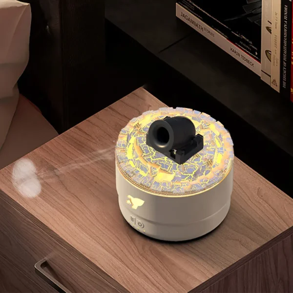 Volcanic Crack Light Cannons Humidifier 280ml Aroma Diffuser Atomizer Household Air Humidifier Desktop Aromatherapy Diffuser - Image 3