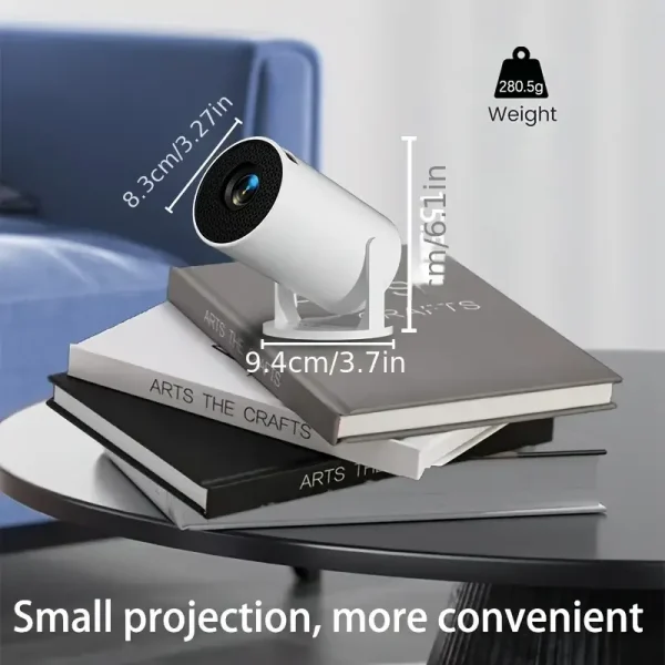 M5 Mini Portable Projector, 480P Support, 50 ANSI Brightness, USB Plug,Wireless screen, Ideal for Home Theater, Office Event Use - Image 3