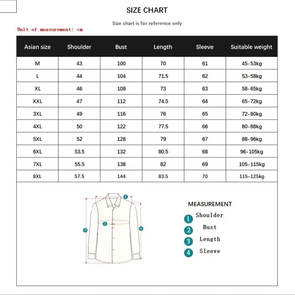 New Plus Size Men Solid Color Business Shirt Fashion Classic Basic Casual Slim White Long Sleeve Shirt Brand Clothes - Image 6