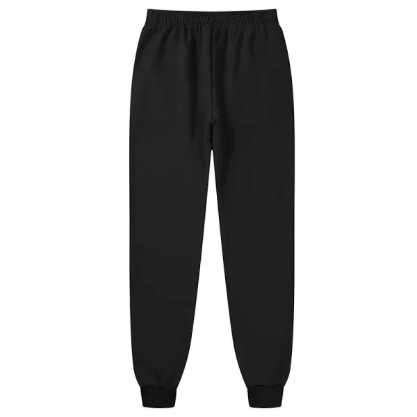 Favored Solid Color Men's Sweatpants Streetwear Profile Joggers With Elastic Cuffs Practical Pockets Soft Feel Clothing Item - Image 2