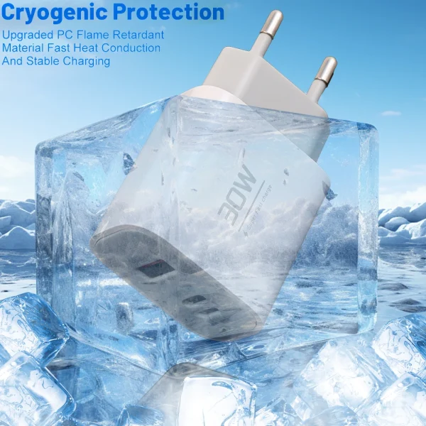 30W USB Type C Travel Charger For iPhone iPad Samsung Xiaomi Tablet Laptop Universal USB-C Fast Charging Chargers EU/US/UK Plug - Image 4