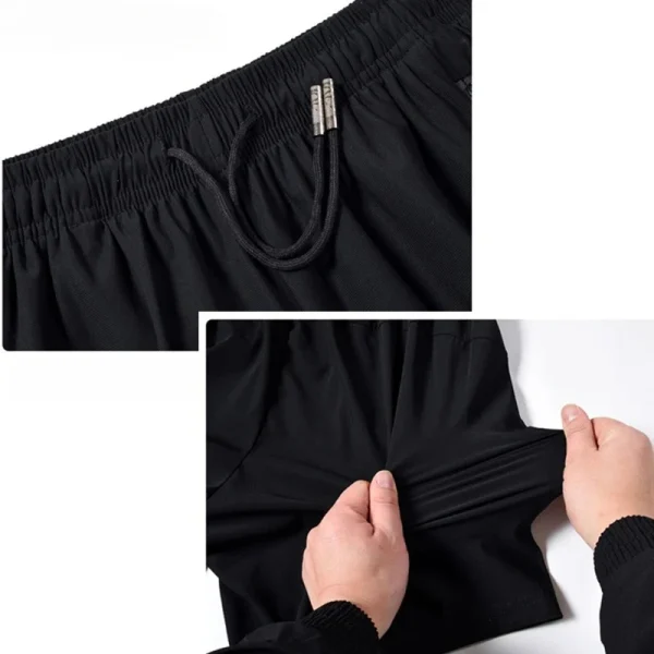 Summer Men's Sport Shorts Cool Sportswear Running Shorts Casual Bottoms Gym Fitness Training Jogging Short Pants Men Black Gray - Image 6