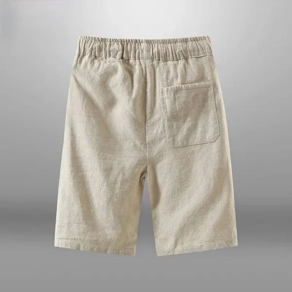 Men Shorts for Men Cotton Linen Casual Breathable Beach Shorts Men's Short Sweatpants Vacation Gym Basketball - Image 2