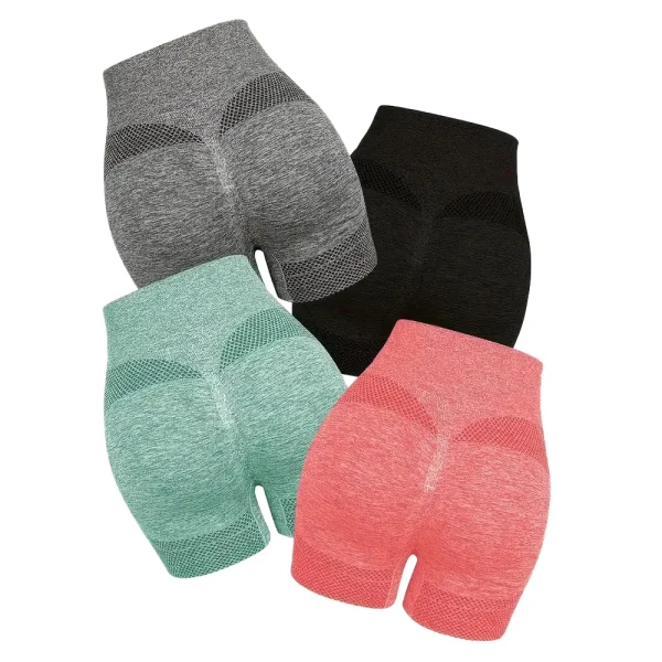 Women Yoga Shorts High Waist Lift Butt Fitness Gym Running Sexy Peach Buttocks Workout Fitness Ladies Short Pants Sportswear - Image 2
