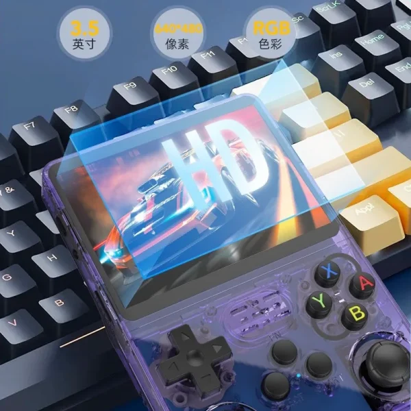 R36S new retro game console 3.5-inch Linux open-source system portable handheld game console with 128GB large memory - Image 3