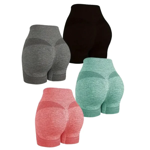 Women Yoga Shorts High Waist Lift Butt Fitness Gym Running Sexy Peach Buttocks Workout Fitness Ladies Short Pants Sportswear
