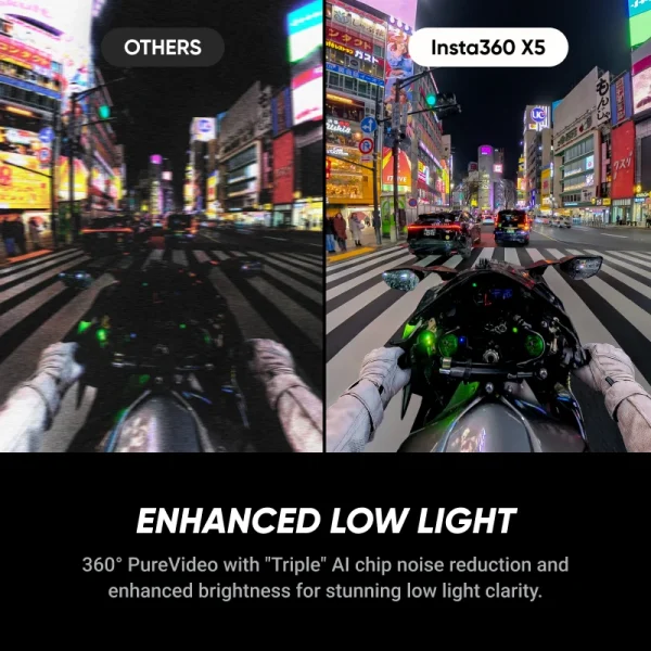 Insta360 X5 - Waterproof 8K 360° Action Camera, Leading Low Light, Invisible Selfie Stick Effect, Rugged and Replaceable Lens, 3 - Image 3