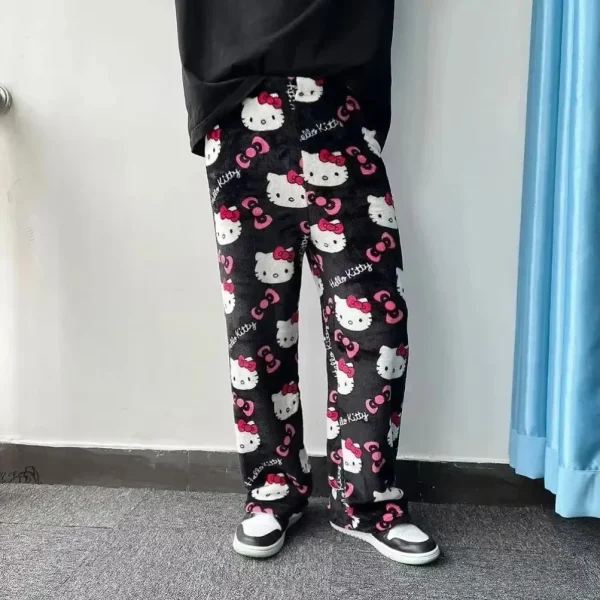 2025 MINISO New Hello Kitty Long Sleeved Quick Drying Casual Women's Daily Long Pants Breathable Cartoon Cute Sports Pants - Image 4