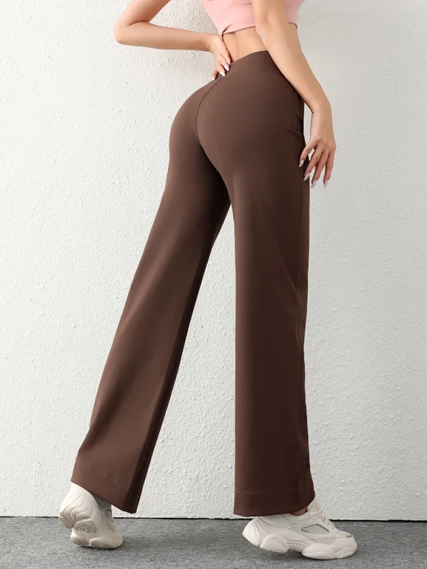 Women's Casual Loose Straight Running Sweatpants Wide Leg Pants Drawstring Design With Side Pockets Leggings Woman Yoga Pants - Image 4