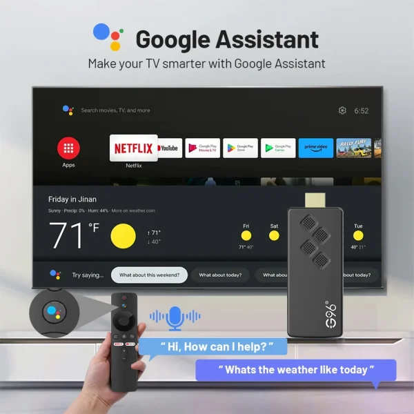 G96 high-performance android 13.0 4k smart TV Stick ATV H313 2GB RAM 16GB ROM Q2 infrared remote control tv stick Dual Wifi - Image 2