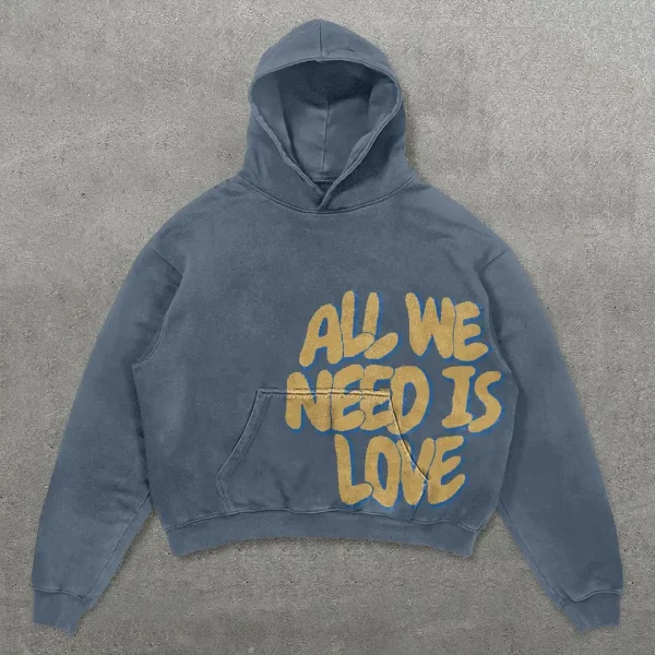 New Letter Graphic Print Hoodie Y2K Sweatshirt Mens Womens Oversized Hoodie Harajuku Hip Hop Gothic Pullover Hoodie Clothes - Image 2