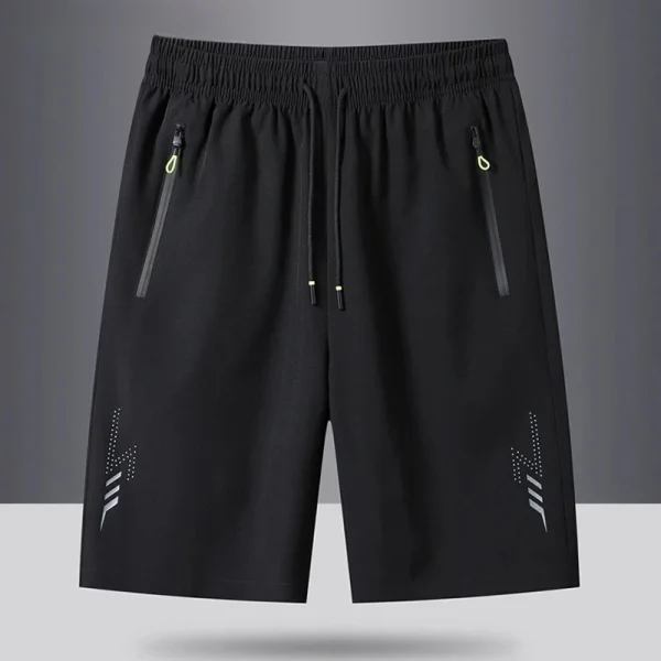 Summer Men's Sport Shorts Cool Sportswear Running Shorts Casual Bottoms Gym Fitness Training Jogging Short Pants Men Black Gray - Image 2