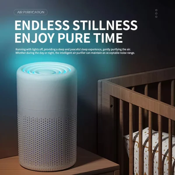 Air Purifier Blue Anion Quickly Purifies the Environment and Can Add Essential Oils Low Noise Deodorizer - Image 4