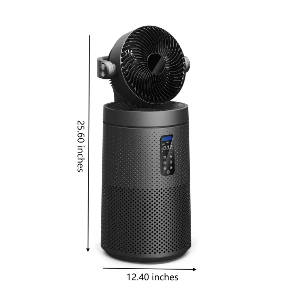 AROEVE Air Purifiers Fan for Home With 2-In-1 Air Circulator Fan System & Smart WIFI Cover 1980 Sq.Ft Oscillating Air Purifier - Image 6