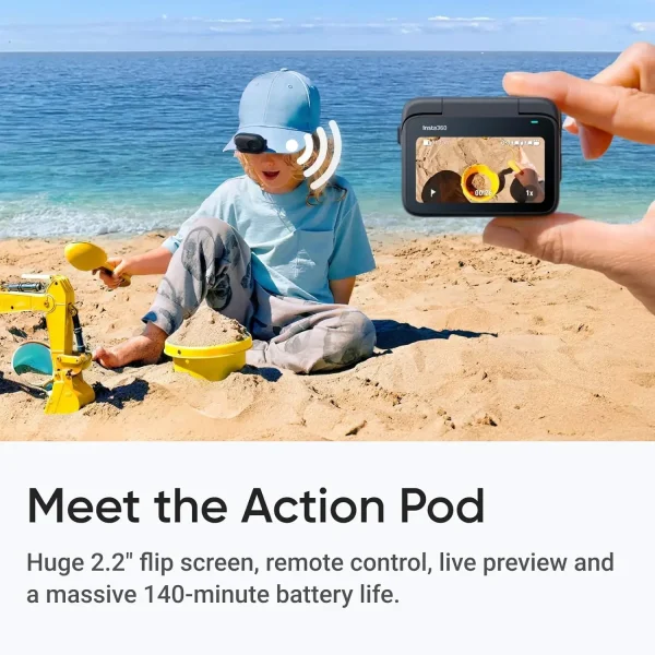 Insta360 GO 3S 4K Tiny Portable Vlogging Camera,Hands-Free POVs,Mount Anywhere,Stabilization,140 Min Battery Life,10m Waterproof - Image 3