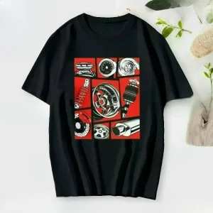 Car Culture Man T Shirt Summer Cotton Tshirt Funny Fashion Short Sleeve Tees Personality O-Neck T-Shirt Harajuku Streetwear Tops